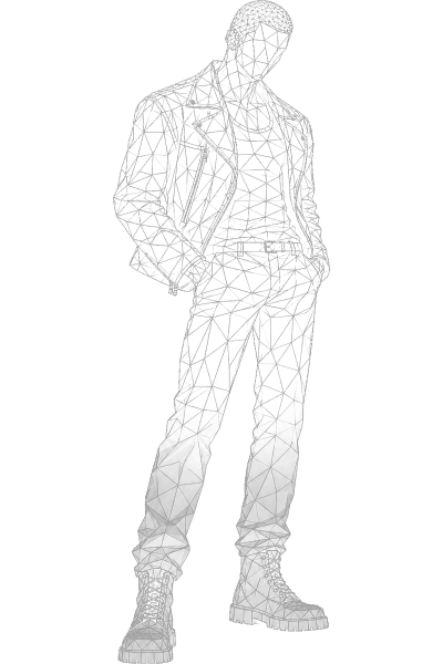 Hidden silhouette of Trainee 06, signature color Black