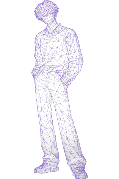 Hidden silhouette of Trainee 11, signature color Violet